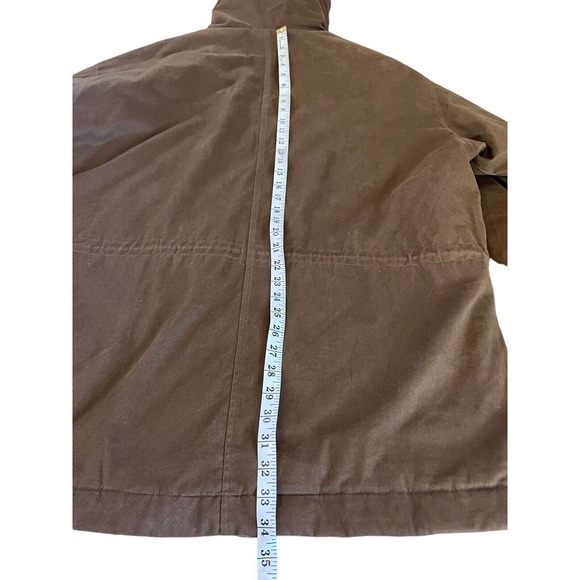 Vintage Eddie Bauer Goose Down Filled Puffer Jacket Winter Coat Mens Sz M Brown - Picture 8 of 10